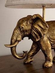 Nina Campbell Brass Hathi Elephant Table Lamp - Image 3 of 5