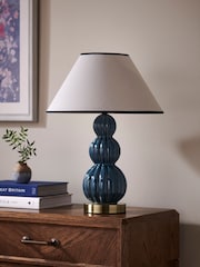 Nina Campbell Blue Evelyn Medium Table Lamp - Image 2 of 5