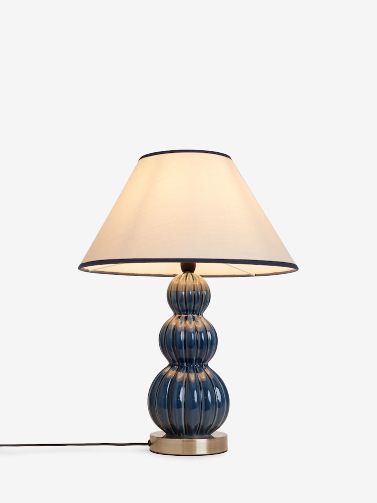 Nina Campbell Blue Evelyn Medium Table Lamp - Image 5 of 5