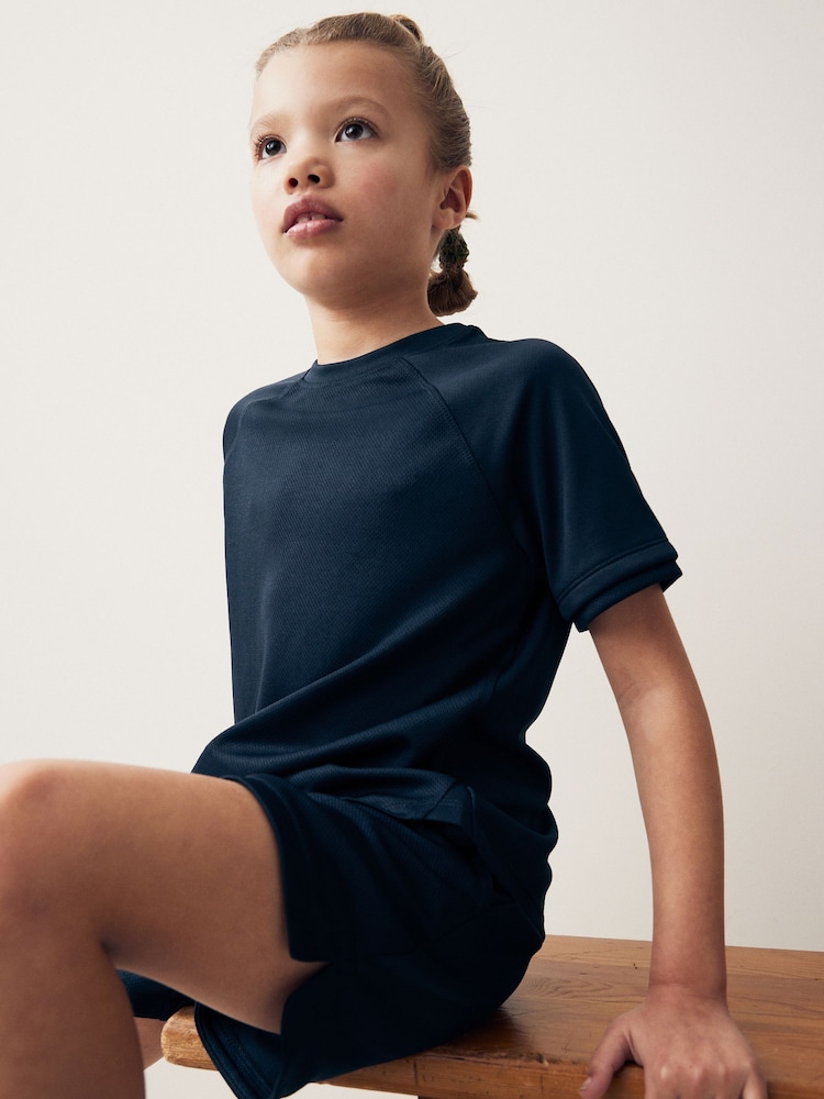 Navy Sports T-Shirt (3-16yrs) - Image 4 of 7