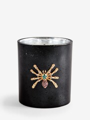 Black Dark Orchid And Patchouli Fragranced Spider Emblem Candle - Image 3 of 3