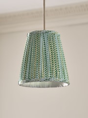 Nina Campbell Green/White Larch Diner Pendant - Image 4 of 5