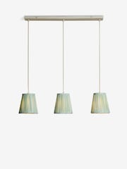 Nina Campbell Green/White Larch Diner Pendant - Image 5 of 5
