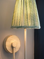 Nina Campbell Green/White Larch Wall Light - Image 4 of 5
