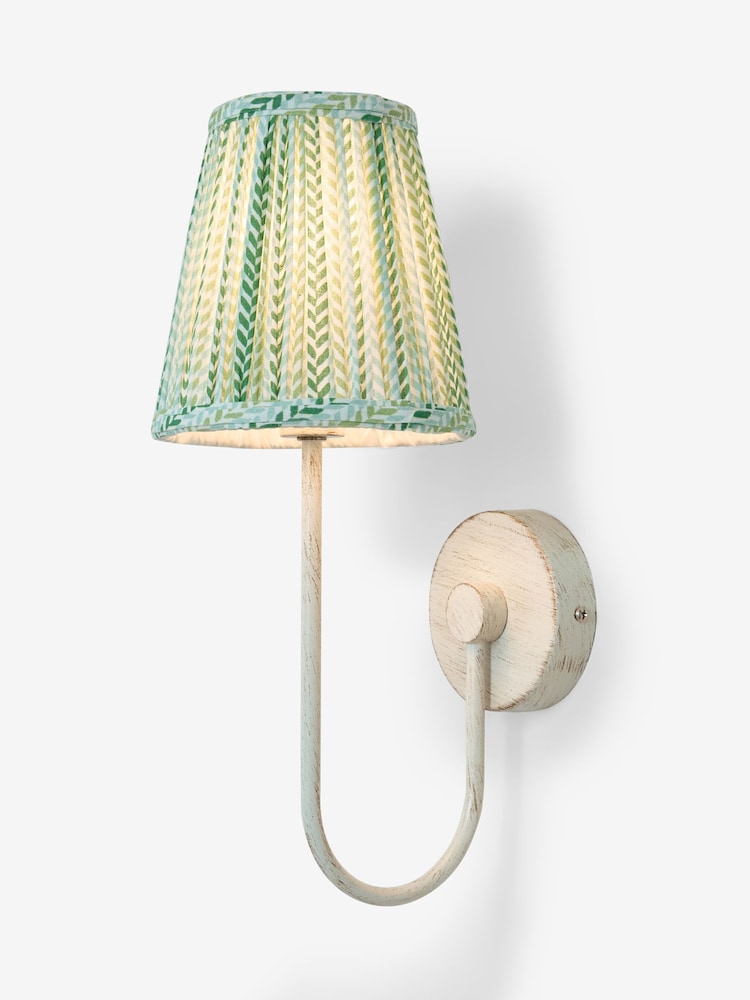 Nina Campbell Green/White Larch Wall Light - Image 5 of 5
