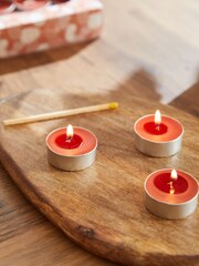 Orange 24 Pack Pumpkin and Maple Scented Tealights - Image 3 of 4