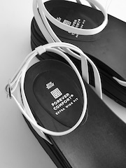White Extra Wide Fit Chunky Strappy Flatform Sandals - Image 5 of 6