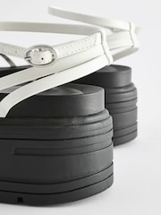 White Regular/Wide Fit Chunky Strappy Flatform Sandals - Image 6 of 6