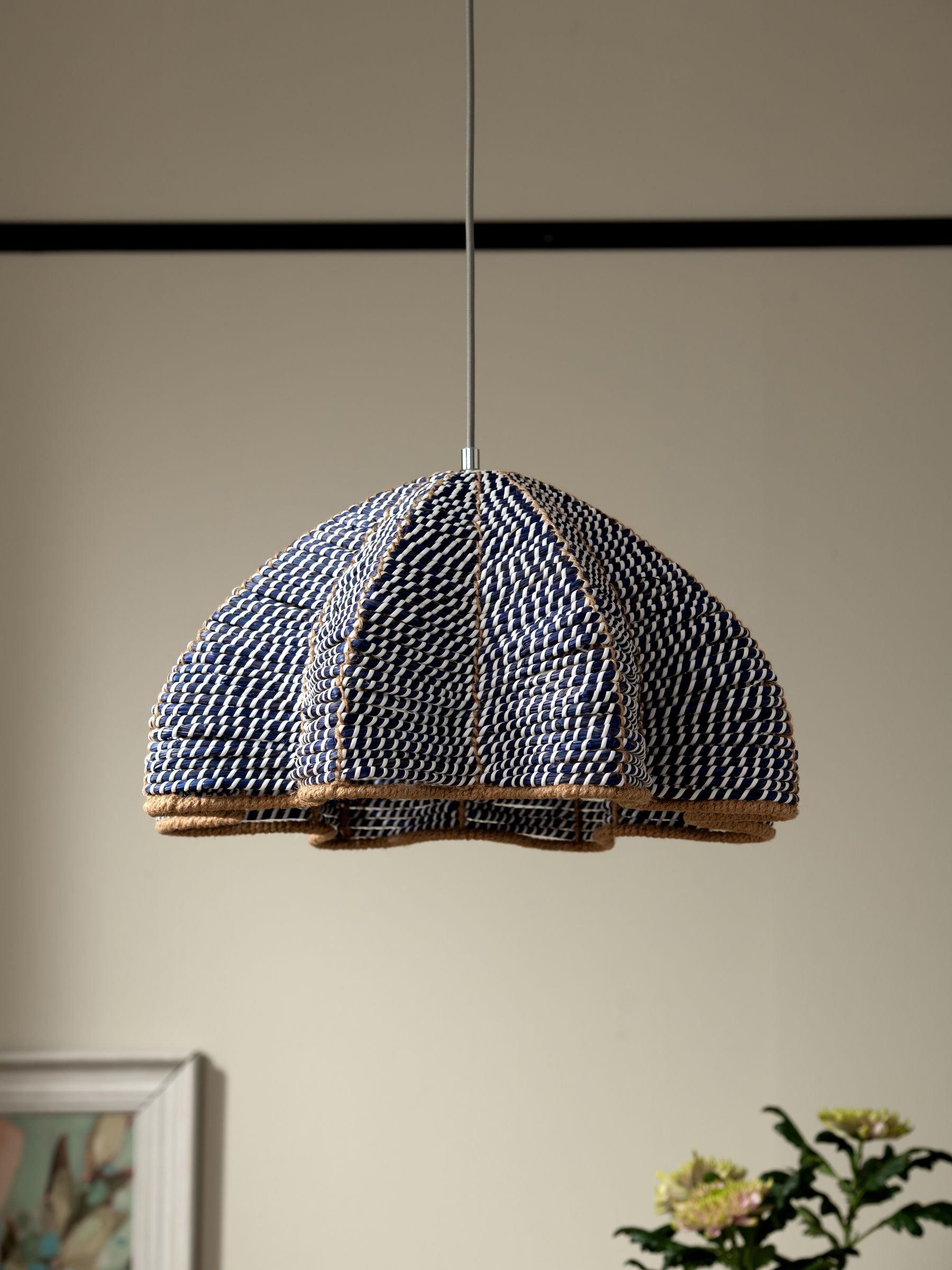 Buy Nina Campbell Blue Easy Fit Echinus Shade from the Next UK