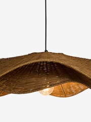 Nina Campbell Natural Velero Rattan Pendant Light - Image 5 of 6
