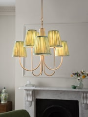 Nina Campbell Green/White Larch Chandelier - Image 1 of 5
