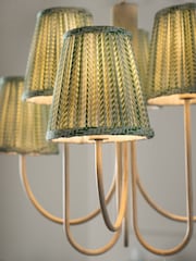 Nina Campbell Green/White Larch Chandelier - Image 3 of 5