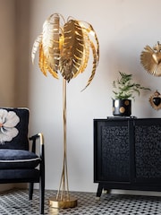 Rockett St George Gold Palm Floor Lamp - Image 1 of 4