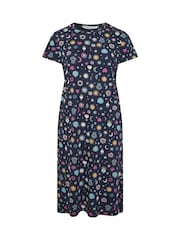 Yours Curve Blue Midaxi Nightdress - Image 5 of 5