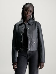 Calvin Klein Faux Kožená bunda - Obrázek 1 z 6