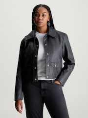 Calvin Klein Faux Kožená bunda - Obrázek 4 z 6