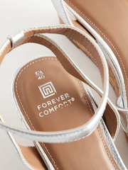 Silber - Forever Comfort® Keilabsatzschuhe mit zwei Riemen - Bild 4 von 4