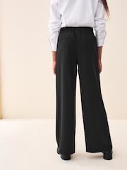 Black Pull-On Crepe Wide Leg Trousers (9-18yrs) - Image 2 of 6