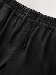 Zwart - Crêpe broek met elastische taille en wijde pijpen (9-18jr) - Afbeelding 9 van 9
