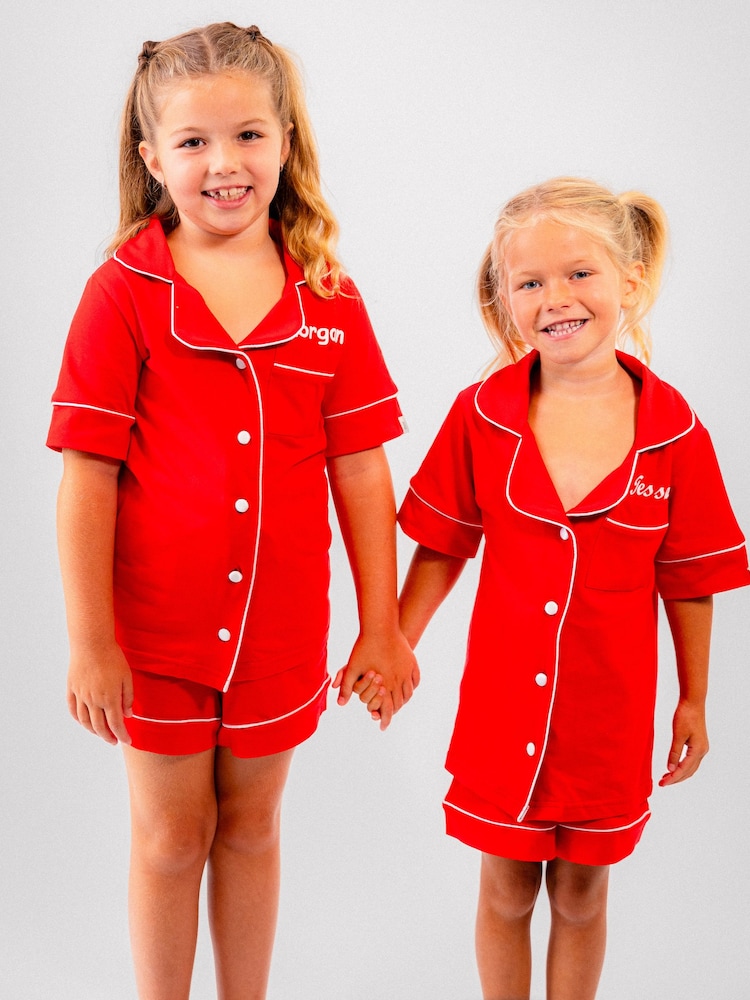 Lulabay Personalised Jersey Short Pyjamas - Image 1 of 1