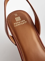 Tan Brown Extra Wide Fit Forever Comfort® Double Strap Wedges - Image 10 of 10