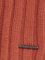 Calvin Klein Brown Cotton Blend Split Sweater - Image 6 of 6