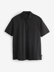 Black Active Mesh Golf Polo Shirt - Image 5 of 7
