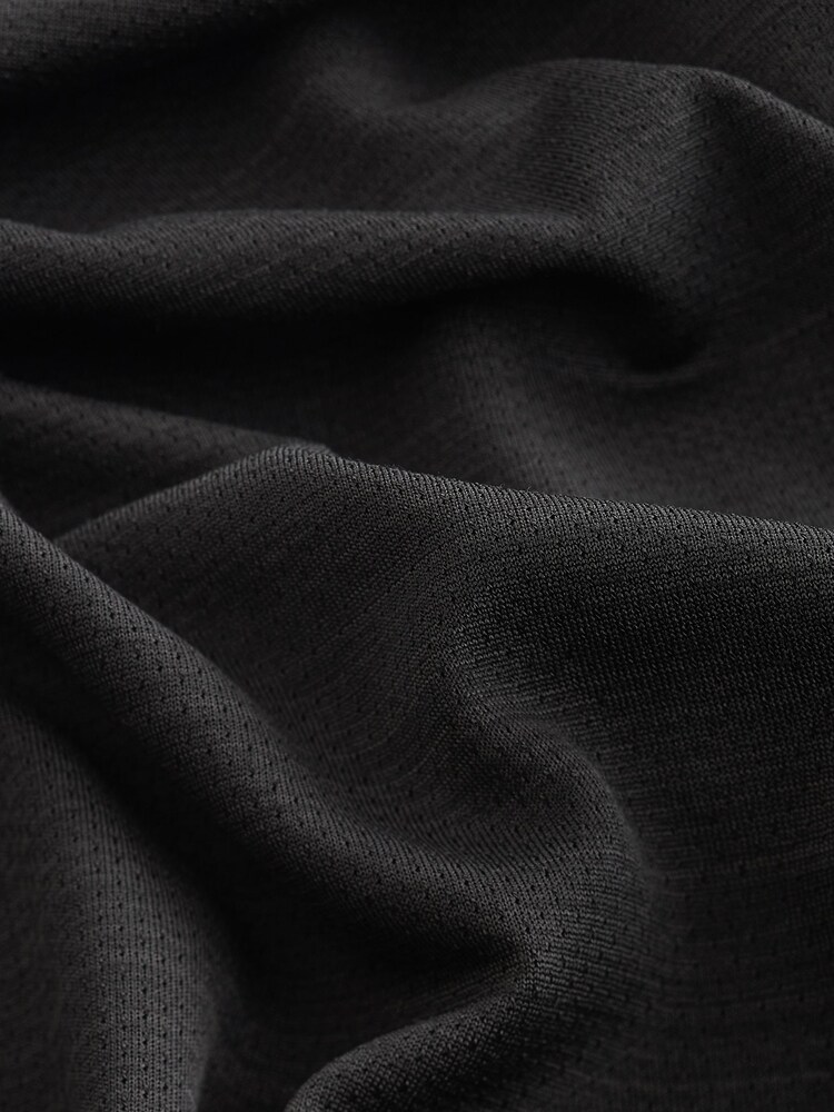 Black Active Mesh Golf Polo Shirt - Image 7 of 7