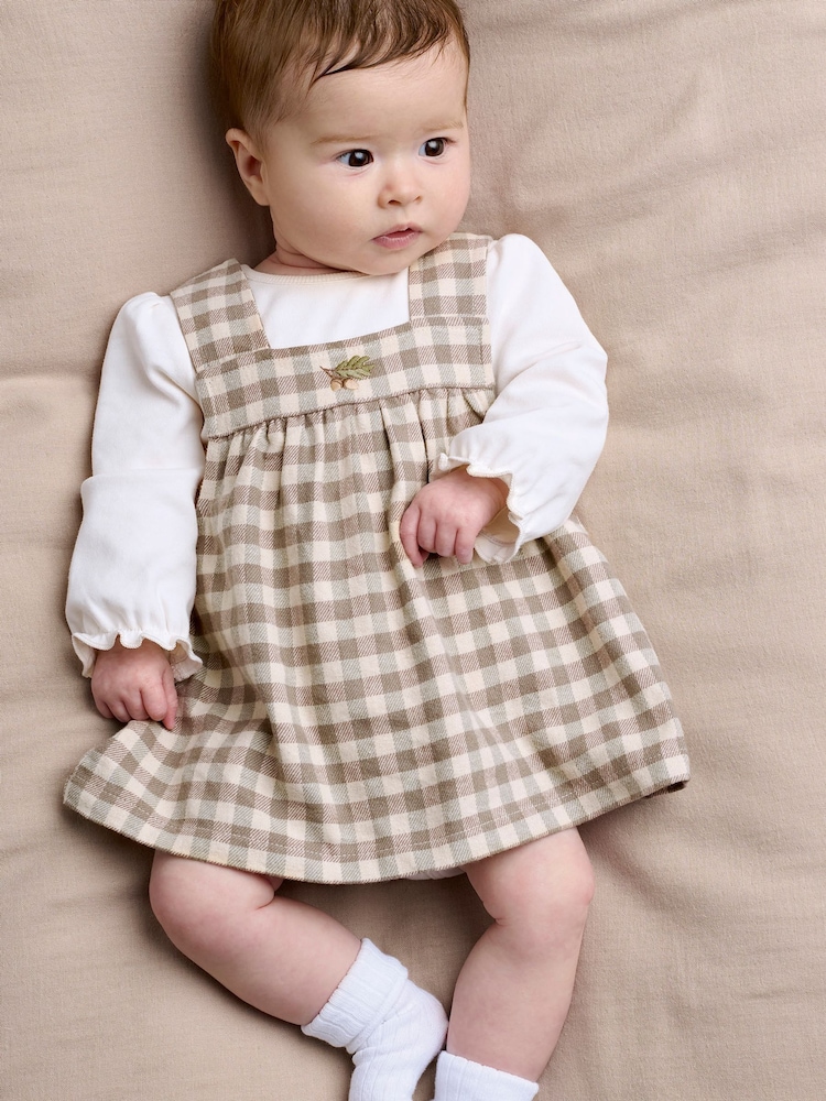 Mamas & Papas Gingham Dress & Bodysuit Set - 画像 1 / 2 Mamas & Papas Gingham Dress & Bodysuit Set - 画像 1 / 2