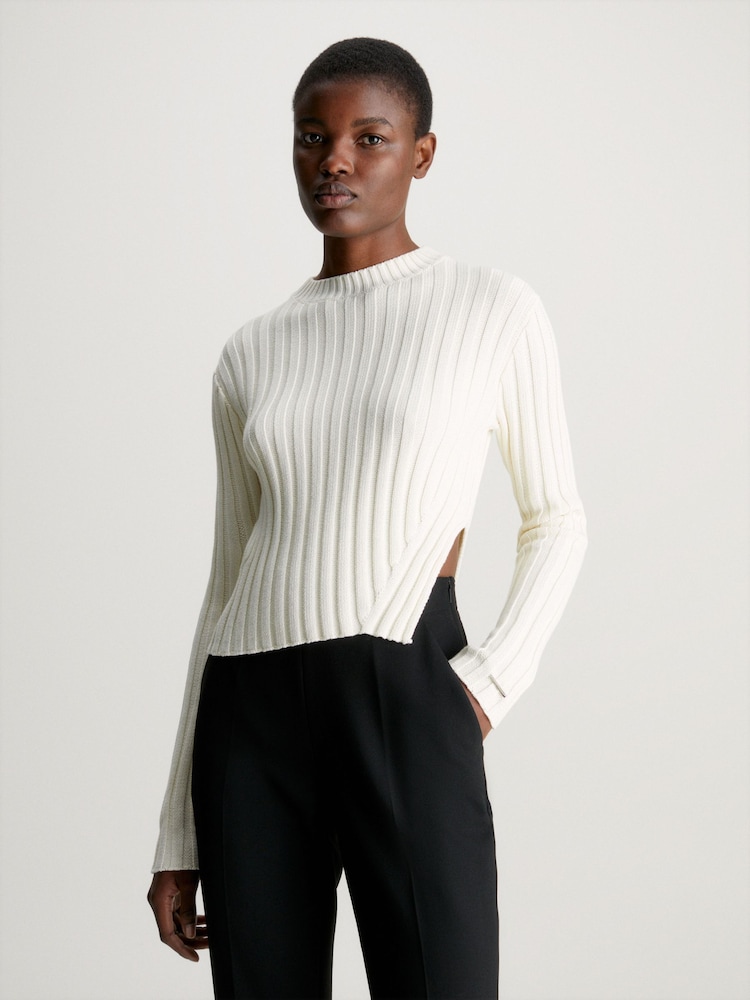 Pulover Calvin Klein din amestec de bumbac - Image 1 of 6