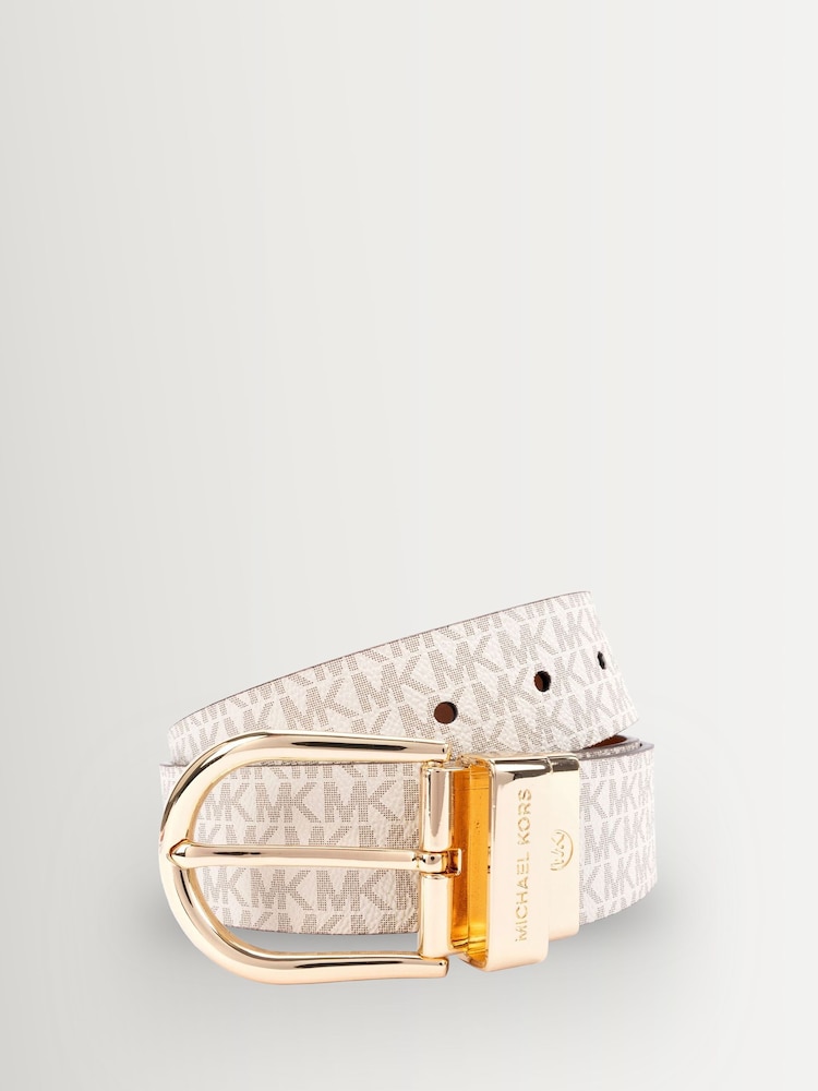 Michael Kors White 38mm Reversible Belt - Image 1 of 6