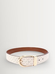 Michael Kors White 38mm Reversible Belt - Image 2 of 6