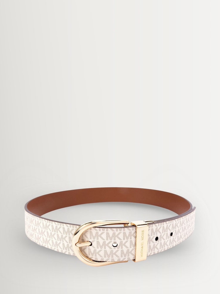 Michael Kors White 38mm Reversible Belt - Image 2 of 6