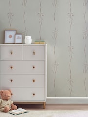 Pink Antoinette Bow A4 Wallpaper Sample - Image 5 of 5