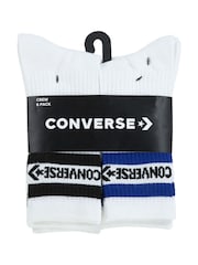 Converse White Crew Sock 6 Pack - Image 2 of 3
