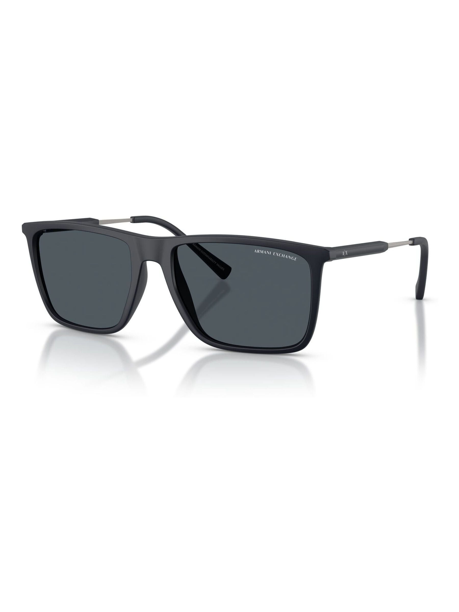 Armani Exchange AX4160S Rectangle Square Sunglasses Blue Acetate 57-18-145 - Image 2