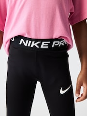 Nike Black Little Kids Pro Leggings - Image 2 of 4