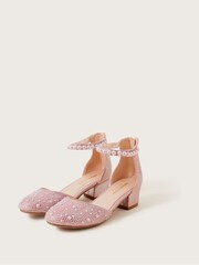 Monsoon Pink Pearl Two Part Heels - Image 2 of 3