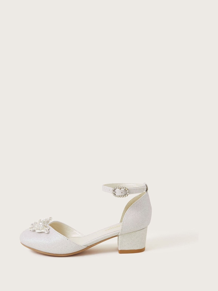 Monsoon Silver Butterfly Gem Two Part Heels - Image 1 of 3