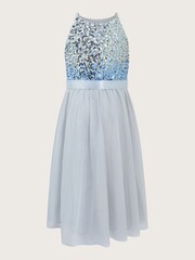 Monsoon Blue Ombre Sequin Truth Dress - Image 2 of 3