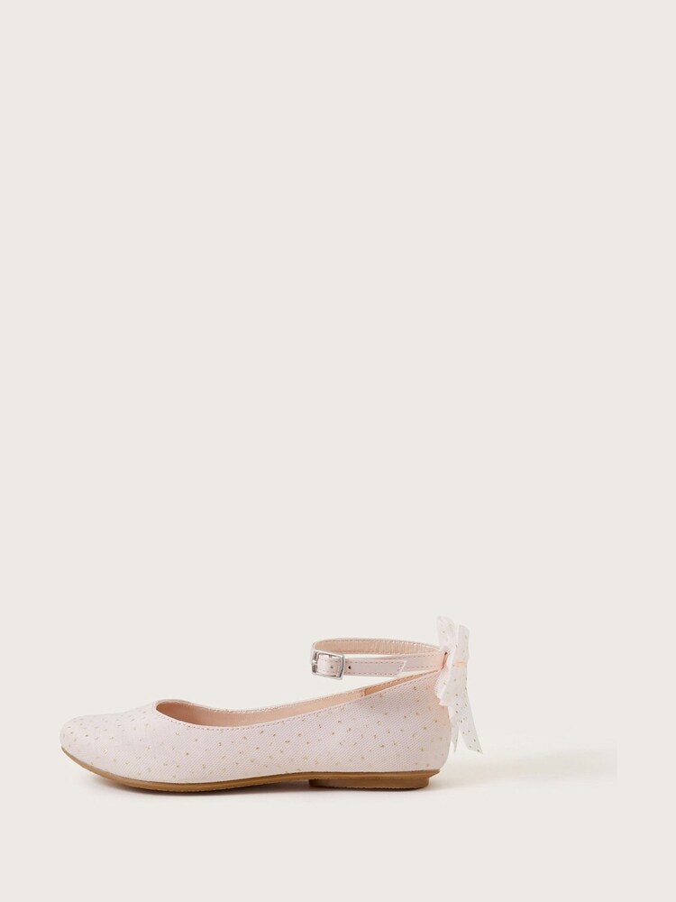 Monsoon Lila Glitzernde und gepunktete, flache Ballerinas - Bild 2 von 3 Monsoon Lila Glitzernde und gepunktete, flache Ballerinas - Bild 2 von 3