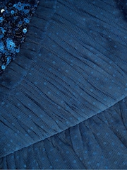 Monsoon Blue Kylie Sequin Shoulder Dress - Image 3 of 3