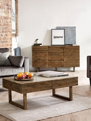 Julian Bowen Cashew Woburn 2 Drawer Coffee Table - Image 1 of 6