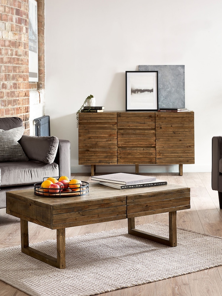 Julian Bowen Cashew Woburn 2 Drawer Coffee Table - Image 1 of 6