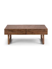 Julian Bowen Cashew Woburn 2 Drawer Coffee Table - Image 3 of 6