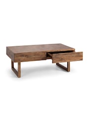 Julian Bowen Cashew Woburn 2 Drawer Coffee Table - Image 4 of 6