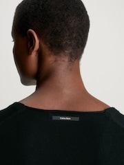 Calvin Klein Black Henley Bodysuit - Image 4 of 5