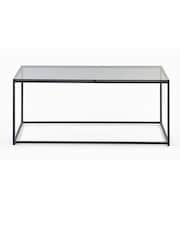 Julian Bowen Smoked Glass and Black Chicago Coffee Table - Image 3 of 4