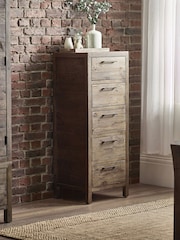 Julian Bowen Cashew Heritage 5 Drawer Tallboy - Image 1 of 5