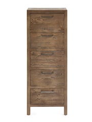 Julian Bowen Cashew Heritage 5 Drawer Tallboy - Image 3 of 5